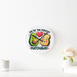 Waren die perfekten Matchavo Adorable Paare Runde Wanduhr