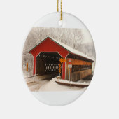 Waren Gilbertville Brücken-Winter Keramikornament (Rechts)
