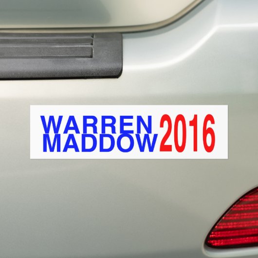 Waren/Maddow 2016 Autoaufkleber (Auf Auto)