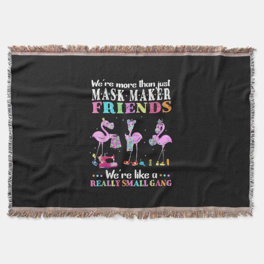 Waren mehr als nur Maske Maker Freunde Flamingo Decke (Vorderseite)