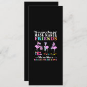 Waren mehr als nur Maske Maker Freunde Flamingo Einladung (Vorne/Hinten)