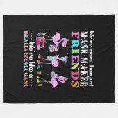 Waren mehr als nur Maske Maker Freunde Flamingo Fleecedecke (Vorderseite (Horizontal))