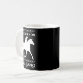 Waren mehr als Reitfreunde Funny Horse Lover Gi Kaffeetasse (Vorderseite Links)