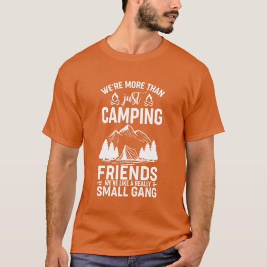 Waren Morehan Just Camping Friends wie ein Retter T-Shirt (Vorderseite)
