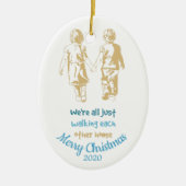 Waren nur zu Fuß einander Zuhause Inspiration Keramikornament (Vorne)