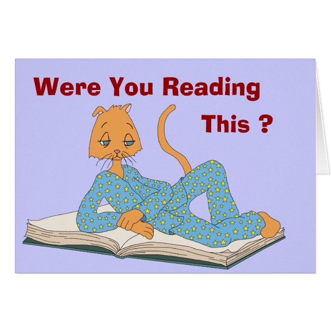 Waren Sie dieses lesend? (Vorderseite (Horizontal))