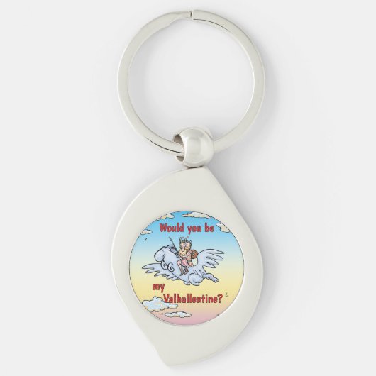 Wären Sie mein Valhallentin-Metal-Schlüsselanhänge Schlüsselanhänger (Vorderseite)
