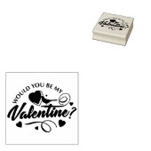 Wären Sie meine Valentinierkautschuk-Briefmarke? Gummistempel (Stempel)