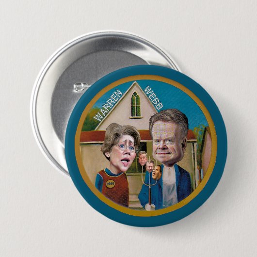 Waren und Webb für 2016 Button (Vorne & Hinten)