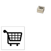 "Warenkorb"-Briefmarke aus Kautschuk Gummistempel (Stempel)