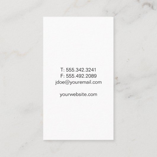 Warenkorb / E-Commerce Visitenkarte (Rückseite)