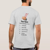 Warenkorb für benutzerdefinierbare bewegliche Dien T-Shirt (Rückseite)