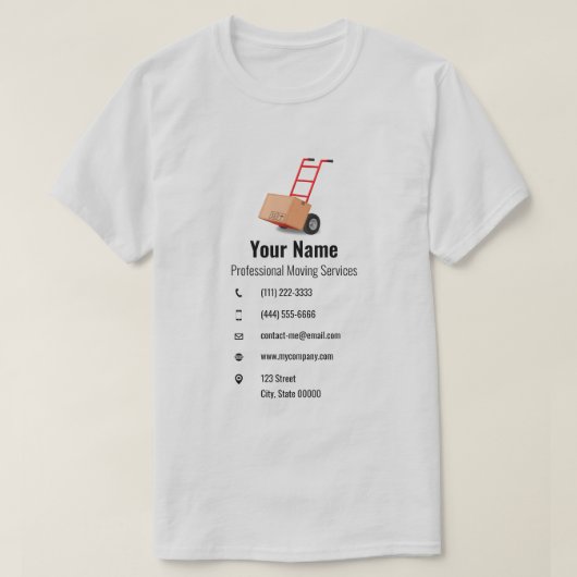 Warenkorb für benutzerdefinierbare bewegliche Dien T-Shirt (Design vorne)