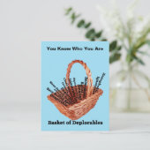 Warenkorb für fehlerhafte Wörter Postkarte (Stehend Vorderseite)