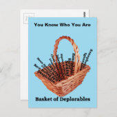 Warenkorb für fehlerhafte Wörter Postkarte (Vorne/Hinten)