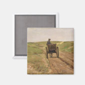 Warenkorb in Katwijk, 1889 Magnet (Vorderseite/Rückseite)