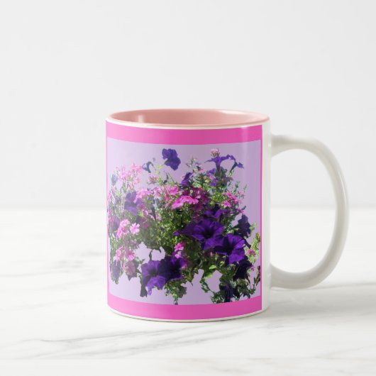 Warenkorb in Lila und rosa Tasse (Rechts)