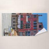 Warenkorb mit Kartons in Venedig Badehandtuch (Badehandtuch)