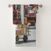 Warenkorb mit Kartons in Venedig Badhandtuch Set (Insitu)
