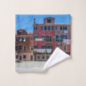 Warenkorb mit Kartons in Venedig Badhandtuch Set (Waschlappen)