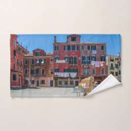 Warenkorb mit Kartons in Venedig Badhandtuch Set