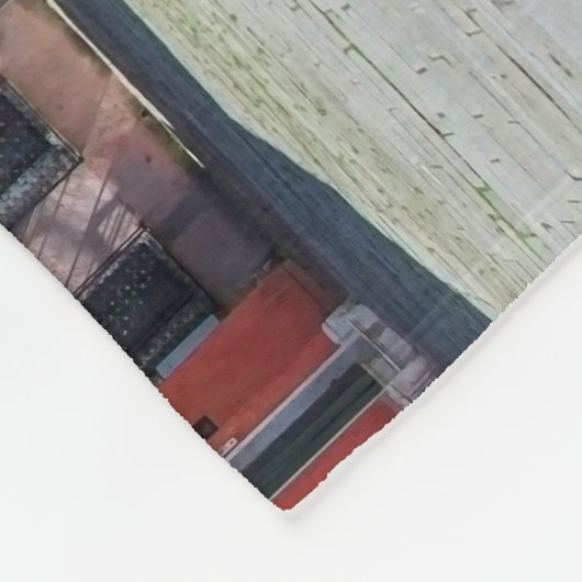 Warenkorb mit Kartons in Venedig Fleecedecke (Ecke)