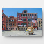 Warenkorb mit Kartons in Venedig Fotoplatte (Vorderseite)