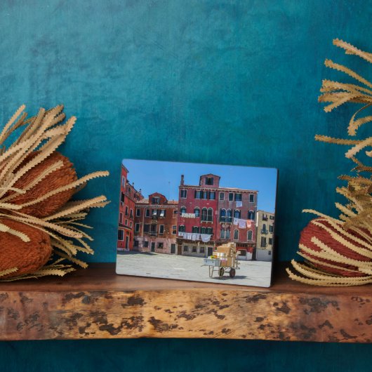 Warenkorb mit Kartons in Venedig Fotoplatte (Seite)