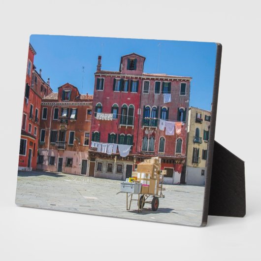 Warenkorb mit Kartons in Venedig Fotoplatte (Seite)