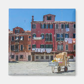 Warenkorb mit Kartons in Venedig Magnet (Vorne)