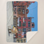 Warenkorb mit Kartons in Venedig Sherpadecke (Vorderseite)