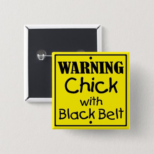 Warenkorb mit schwarzem Gürtelknopf Button (Vorne & Hinten)