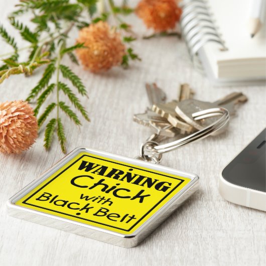 Warenkorb mit Schwarzgürtel-Schlüsselanhänger Schlüsselanhänger (Seite)