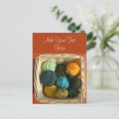 Warenkorb Postkarte (Stehend Vorderseite)