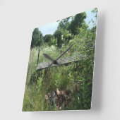 Warenkorb Quadratische Wanduhr (Winkel)