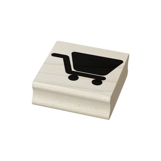 Warenkorb Silhouette Briefmarke Gummistempel (Stempel)