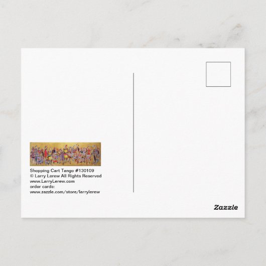Warenkorb Tango #130109 Postkarte (Rückseite)