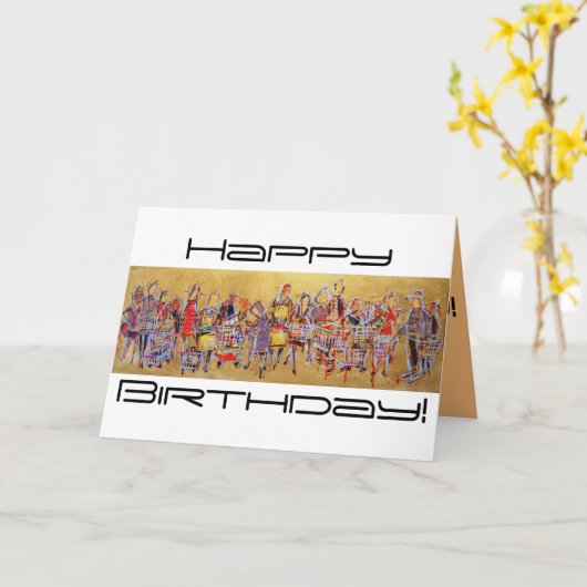 Warenkorb Tango Karte (Gelbe Blume)