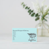 Warenkorb Visitenkarte (Stehend Vorderseite)