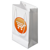 Warenkorb & Warenkorb Kleine Geschenktüte (Vorderseite Schrägansicht)
