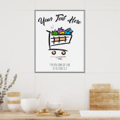 Warenkorb. Werbeaktion/Winterverkauf Poster (Küche)