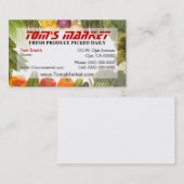 Warenmarkt-Visitenkarte Visitenkarte (Vorne/Hinten)