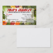 Warenmarkt-Visitenkarte Visitenkarte (Vorne/Hinten)