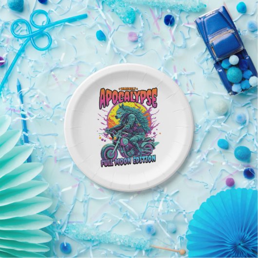 Warewolf-Apokalypse Pappteller (Party)
