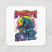 Warewolf-Apokalypse Quadratische Visitenkarte (Rückseite)