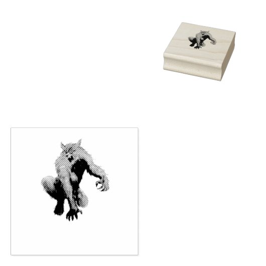 Warewolf Gummistempel (Stempel)