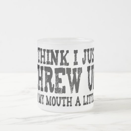 Warf gerade oben in meinen Mund, der wenig ist Mattglastasse (Mittel)