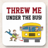 warf mich unter den Bus-Untersetzer Untersetzer (Vorderseite)