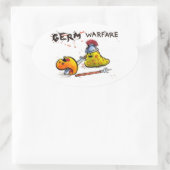 Warfare-Aufkleber Ovaler Aufkleber (Tasche)