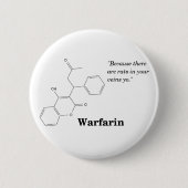 Warfarin (Blut dünner) Button (Vorderseite)